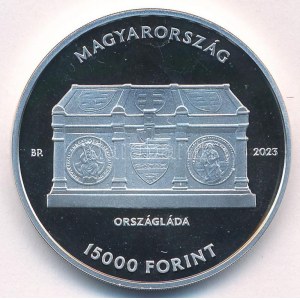 2023. 15.000Ft Ag Magyar Nemzeti Levéltár tanúsítvánnyal T:PP