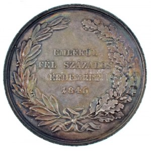 Josef Daniel Boehm (1794-1865) 1846. József nádor 50 éves nádori jubileum Ag emlékérem. ...