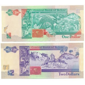 Belize 1990. 1$ + 2$ T:UNC,F szép papír Belize 1990. 1 Dollar + 2 Dollars C:UNC,F fine paper Krause P#51, P...