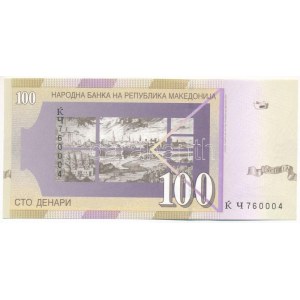 Észak-Macedónia 2002. 100D T:UNC North Macedonia 2002. 100 Denari C:UNC Krause P#16d