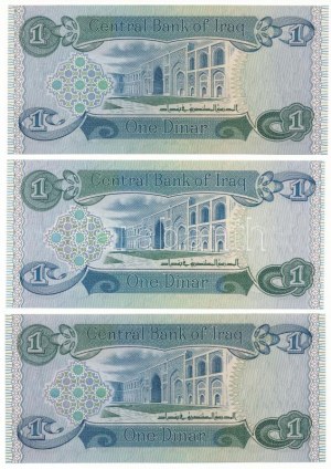 Irak 1979-1984. 1D (3xklf) T:UNC Iraq 1979-1984. 1 Dinar (3xdiff) C:UNC Krause P#69