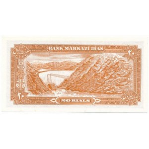 Irán DN (1974-1979) 20R T:UNC Iran ND (1974-1979) 20 Rials C:UNC Krause P#100
