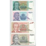 Jugoszlávia 1993. október 5000D - 50.000.000.000D (9xklf) T:XF-F Yugoslavia 1993. Oct. 5000 Dinara - 50.000.000...
