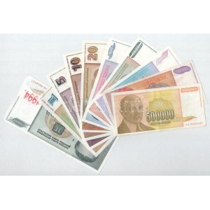 Jugoszlávia 1994. 1D - 10.000.000D (10xklf) T:AU-F Yugoslavia 1994. 1 Dinara - 10.000.000 Dinara (10xdiff) C:AU...