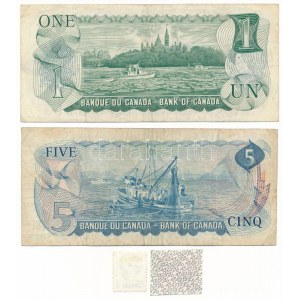Kanada 1972. 5$ tematikailag hozzáillő bélyeggel + 1973. 1$ tematikailag hozzáillő pecsételt bélyeggel T:F...