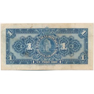 Kolumbia 1954. 1P T:F folt, erős papír Colombia 1954. 1 Peso Oro C:F spot, sturdy paper Krause P...