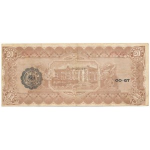Mexikó / Forradalom / Chihuahua 1915. 20P K sorozat, hátoldalán felülbélyegzésekkel T:F Mexico / Revolution ...