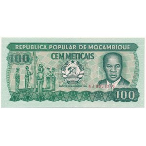Mozambik 1983. 100M T:UNC,AU Mozambique 1983. 100 Meticais C:UNC,AU Krause P#130