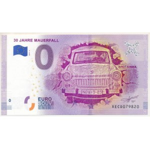 Németország 2019. 0E 30 Jahre Mauerfall szuvenír bankjegy XECD 079820 T:UNC Germany 2019. 0 Euro ...