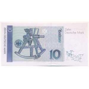NSZK 1989. 10M T:UNC nyomdai festékfolt FRG 1989. 10 Mark C:UNC typographical paint stains Krause P...