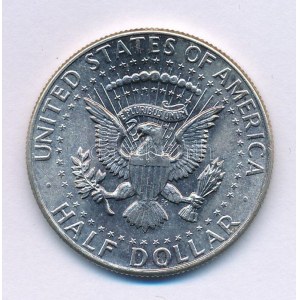 Amerikai Egyesült Államok 1964. 1/2$ Ag Kennedy T:AU USA 1964. 1/2 Dollar Ag Kennedy C:AU Krause KM...