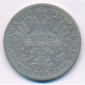 Ausztria 1882. 1Fl Ag Ferenc József T:VF Austria 1882. 1 Florin Ag Franz Joseph C:VF Krause KM...