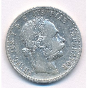 Ausztria 1889. 1Fl Ag Ferenc József T:VF,F Austria 1889. 1 Florin Ag Franz Joseph C:VF,F Krause KM...