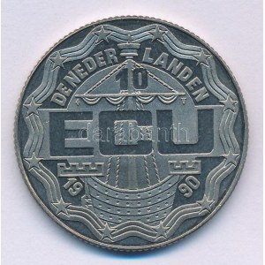 Hollandia 1990. 10 Ecu Cu-Ni Geert Groote T:AU Netherlands 1990. 10 Ecu Cu-Ni Geert Groote C:AU
