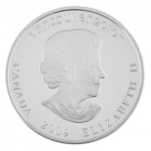 Kanada 2009. 25$ Ag A vancouveri Téli Olimpia / Gyorskorcsolya forgalomba nem került, részben hologramos emlékérme...