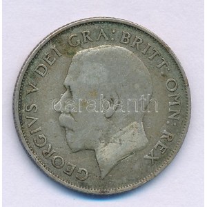Nagy-Britannia 1921. 1Sh Ag V. György T:F patina United Kingdom 1921. 1 Shilling Ag George V C:F patina Krause KM...