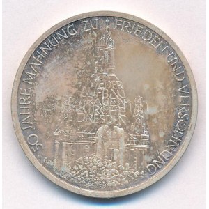Németország 1995J 10M Ag A drezdai Frauenkirche megsemmisülésének 50. évfordulója T...