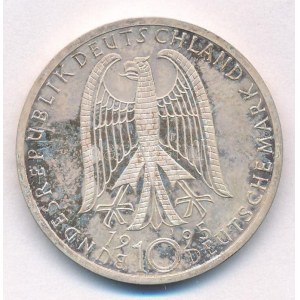 Németország 1995J 10M Ag A drezdai Frauenkirche megsemmisülésének 50. évfordulója T...