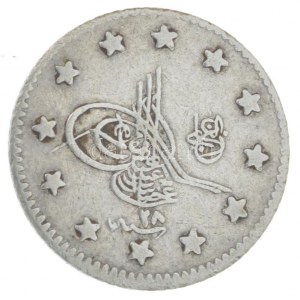 Oszmán Birodalom 1903. (1293/28) 1K (1,17g) T:VF Ottoman Empire 1903. (1293/28) 1 Kurush (1,17g) C:VF Krause KM...