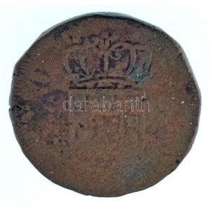 Portugál India DN (1831-1834) 1T Cu AP T (Portugál Ázsia, Tanga) (38,15g) T:VG Portuguese India ND (1831-1834...