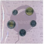 Kanada 2017. 5c-2$ (5xklf) Happy Birthday forgalmi sor dísztokban + 2016. 1$ Lucky Loonie ráragasztva a fóliára C...