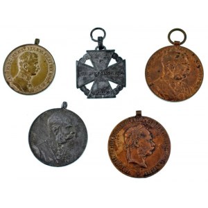 1873. Hadiérem bronz kitüntetés mellszalag nélkül + 1898. Jubileumi Emlékérem Fegyveres Erő Számára ...