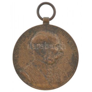 1898. Jubileumi Emlékérem a Fegyveres Erő Számára / Signum memoriae (AVSTR) bronz kitüntetés mellszalag nélkül T...