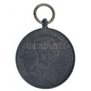 1914. Ferenc József Bronz Vitézségi Érem hadifém változatú kitüntetés mellszalag nélkül, szignó nélkül T:XF...