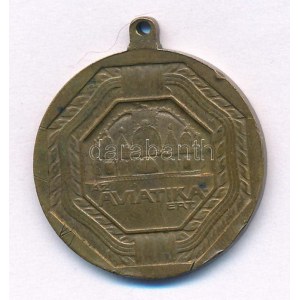1917. Az AVIATIKÁÉRT bronz emlékérem füllel, melyet az 1917...