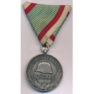 1929. Magyar Háborús Emlékérem kardokkal, sisakkal ezüstözött...
