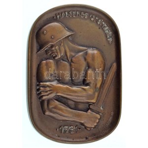 Manno Miltiadesz (1879-1935) 1931. Hadsereg Sportérem / Hadsereg Sportversenyek 1934 bronz katonai sport emlékérem...