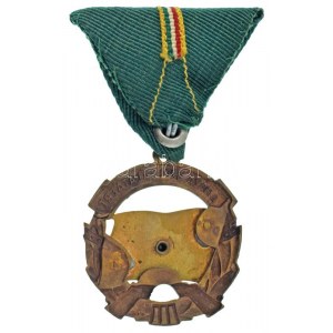 ~1956. A Haza Szolgálatáért Emlékérem III. fokozata zománcozott bronz kitüntetés Rákosi-címerrel, mellszalagon T:AU...