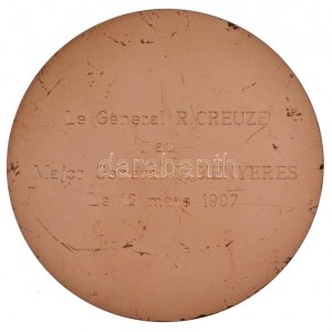 1997. Force Aerienne de Projection ezüstpatinázott bronz plakett, hátoldalon gravírozva, dísztokban (92mm) T:AU...