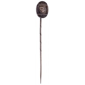 Ausztria 1914. Treue (Hűség) 1914 jelzett Ag patrióta jelvény HN gyártói jelzéssel (0.900/2,40g) T...