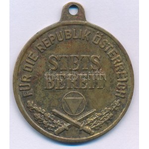 Ausztria 1963. Katonai Szolgálati érdemérem / Stets Bereit bronz kitüntetés mellszalag nélkül T...
