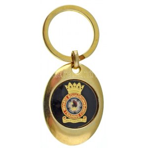 Kanada DN 872. Repülőszázad - Légi kiképző alakulat műgyantás fém kulcstartó (42x32mm) T:XF Canada ND 872 Squadron ...