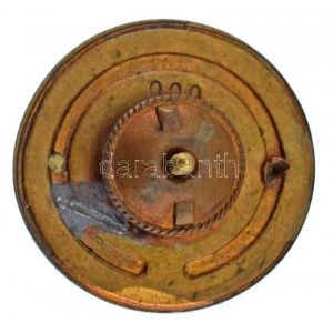 ~1970-1980. Államerdészet részben zománcozott bronz jelvény, csavaros hátlappal, hátoldalon 606 sorszámmal (40mm) T...