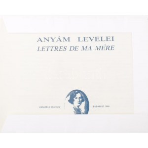 Vera Molnár (1924-): Anyám levelei I-VI. Szitanyomat, papír. Jelezve balra lent laponként: 31/40...