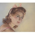 Fried Pál (1893-1955): Balerina. Olaj, vászon, jelzett. Dekoratív, kissé sérült fakeretben...