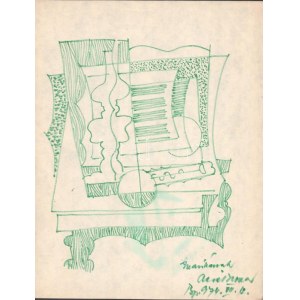 Aczél Ilona (1929-2000), össz. 4 db mű: Alakok, csendélet, zenészek. Tus, filctoll, ceruza, papír. Egyik jelzett...