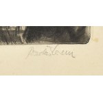 Bordás Ferenc (1911-1982): Táj. Rézkarc, papír, jelzett. Lap széle foltos. 24,5x29 cm