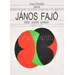 Fajó János (1937-2018): Kompozíció (cím nélkül), Graf & Schelble Galerie, Basel, kiállítási plakát, 1991. Szitanyomat...