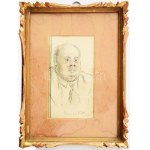 Herman Lipót (1884-1972): Portré. Ceruza, papír, jelezve jobbra lent, üvegezett fakeretben...