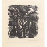 Leon Kosmulski (1904-1952) és több lengyel művész, össz. 16 db sokszorosított grafika: Varsói városképek, utcarészletek...