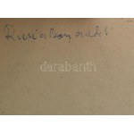 Jelzés nélkül, feltehetően 1920-40 körül, 3 db rajz (egyik hátoldalán későbbi Ruzicskay felirattal: Koncert...