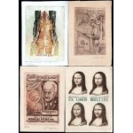 Klf. alkotók (Kékesi László, Vén Zoltán stb.): 10 db ex libris és kisgrafika. Klf. technikák, papír, részben jelzett...