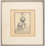 Varga Nándor Lajos (1895-1978): Boldog Karácsonyt és Újévet, 1937! Rézkarc, papír, jelzett a karcon. Kiállítva: XX...