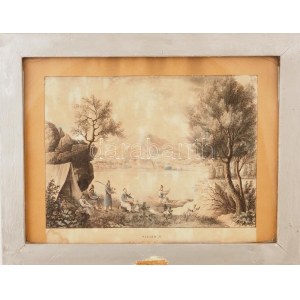 Adolph Friedrich Kunike (1777-1838): Syrmien (Szerém, Srijem). Litográfia, papír, jelzett a litográfián. Adolph Kunike...