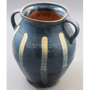 Fazék. cca 20. sz. eleje, Hódmezővásárhely, kopással, m: 25 cm