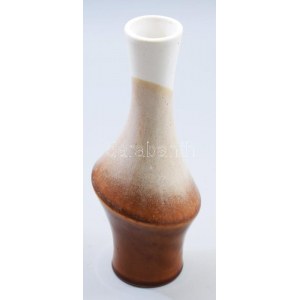 Cseh design váza, jelzett, m: 24,5 cm